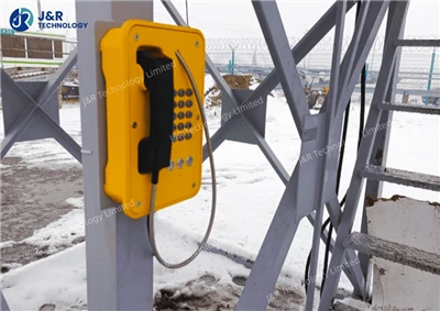 Telèfon industrial impermeable JR103-FK desplegat a l'estació de transmissió ...